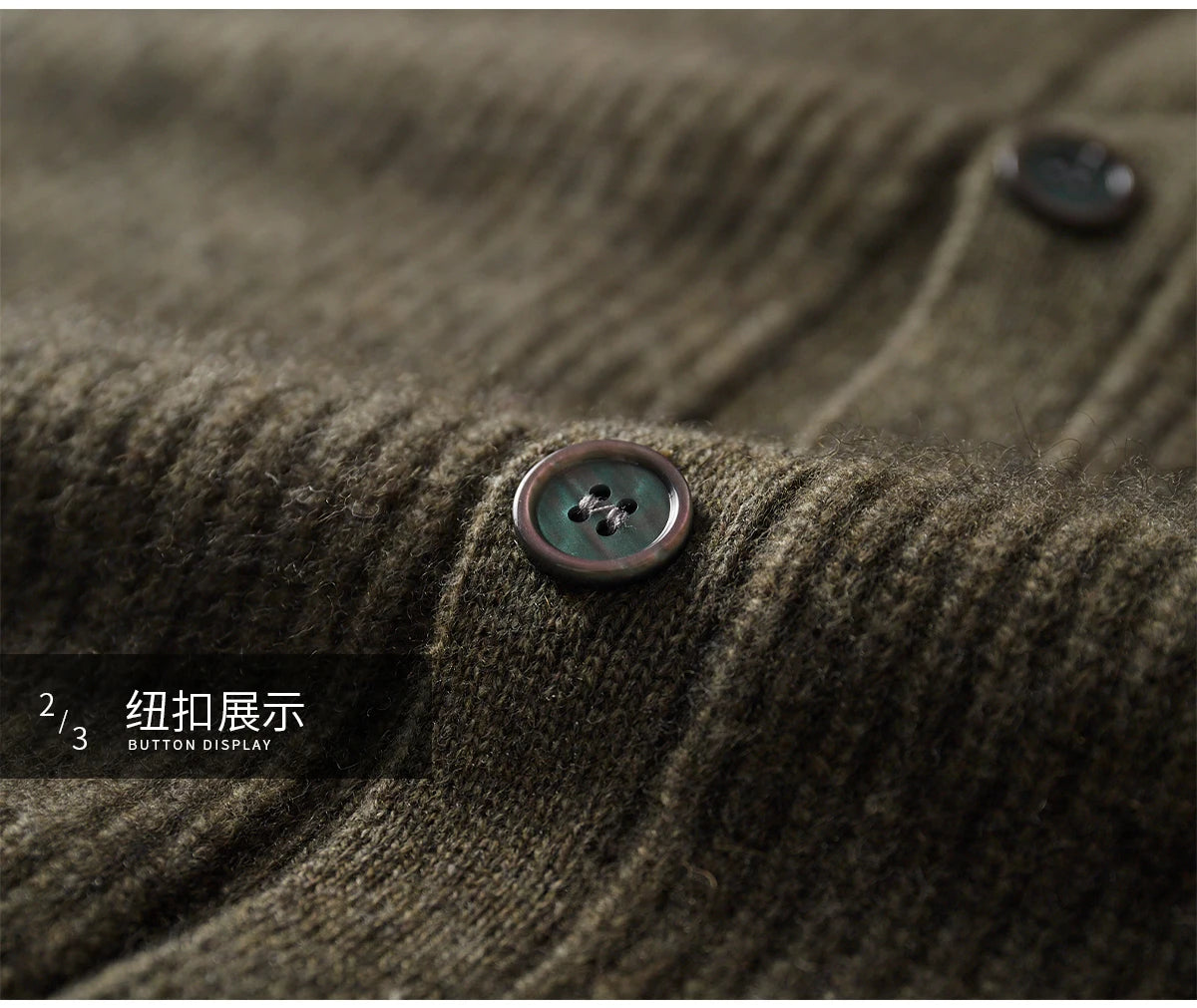 Luxury 100% Cashmere Cardigan for Men Mock Collar Thickening Sweater Autumn Winter Knitted Coat Soft Clothing Smart Casual Top