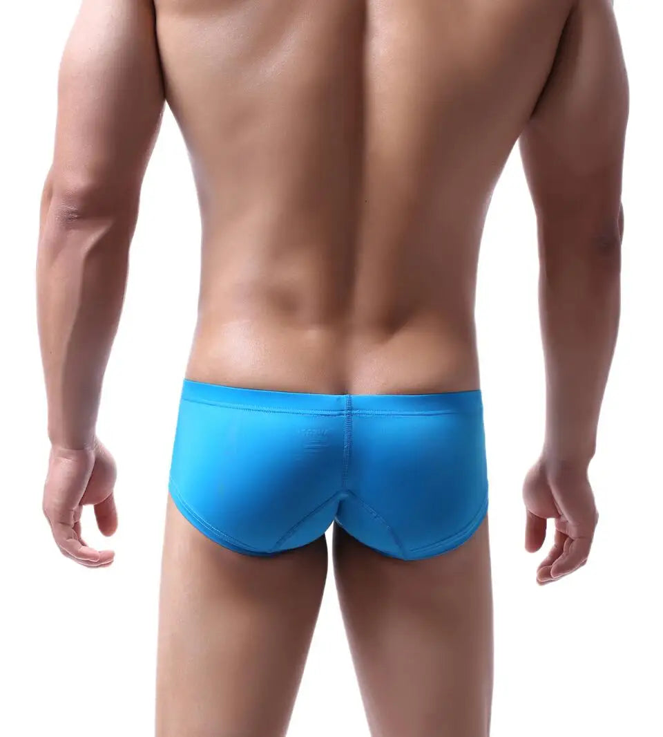 Men's Boxers Low-rise Ice Silk Underpants Men Small Boxer Shorts Sexy Underwear Men Panties Boxer Briefs