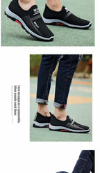 Slip on Mesh Men Shoes Lightweight Sneakers Men Fashion Casual Walking Shoes Breathable Slip on Mens Loafers Zapatillas Hombre