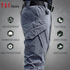 2024 City Tactical Pants Men  Cargo Trousers Multi-pocket Waterproof Pant Casual Outdoor Training Overalls Clothing Hiking