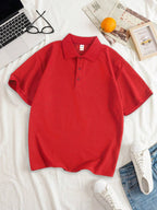Women Solid Color Polo Shirt Summer Casual Cool Feeling Antibacterial Tops Breathable Short-sleeved Lapel Slim Fit 2025 Clothes