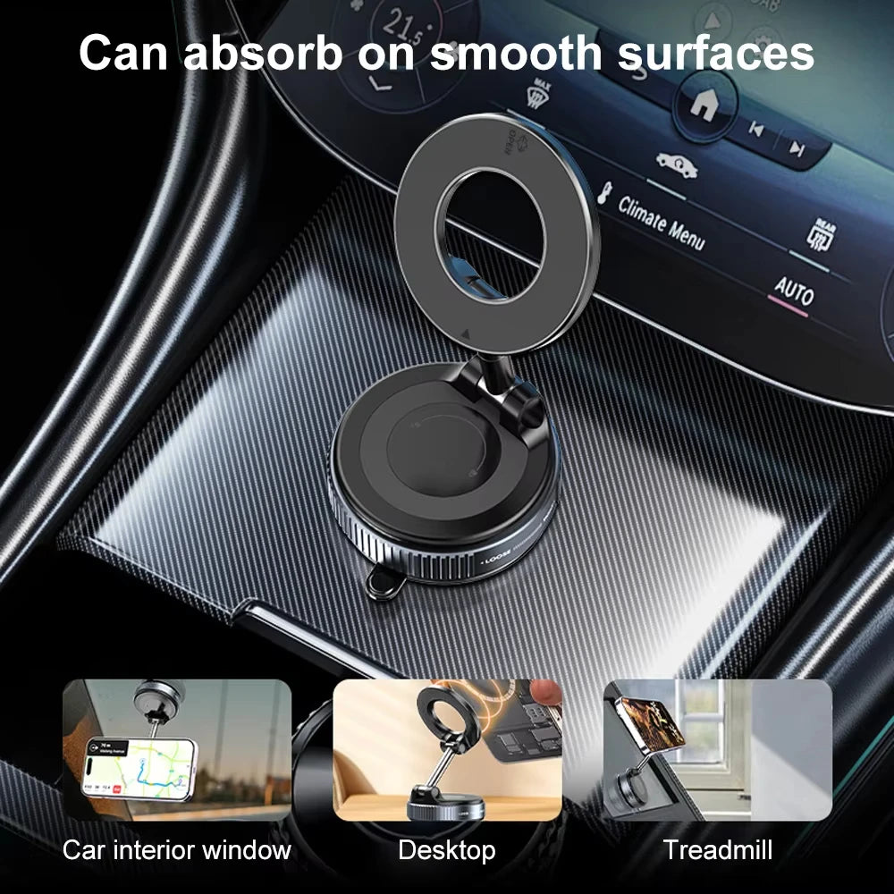 For Magsafe Phone Holder Vacuum Magnetic Car Holder For iPhone 17 Pro Max 16 Smartphone Stand Desktop Bracket Dashboard Holder