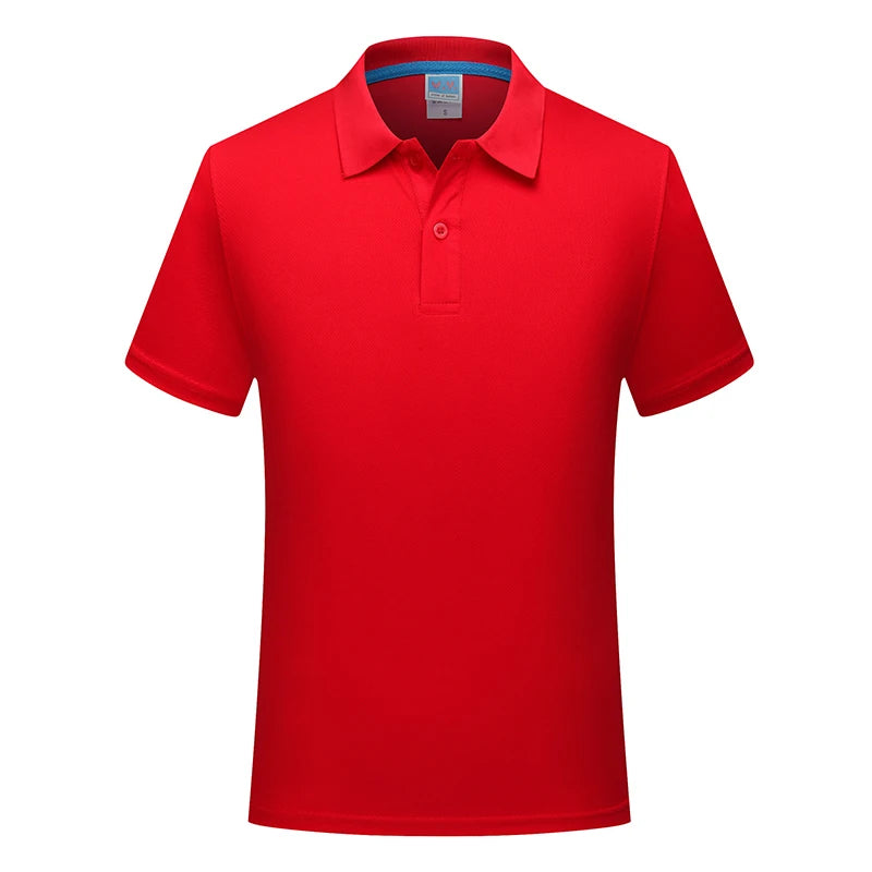 Sports quick-drying polo shirt Custom printed logo lapel cheap advertising T-shirt Marathon running embroidered pattern diy