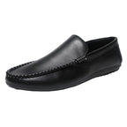 In 2025, the new men's casual soybean shoes are fashionable and versatile, and men's work shoes is black and brown  size 39-46.