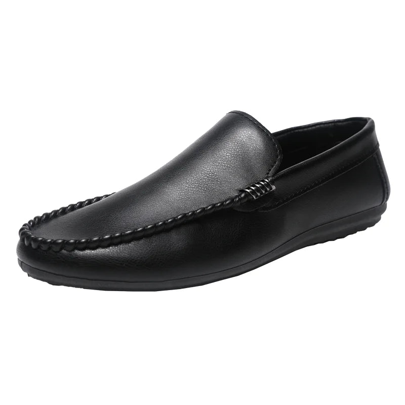 In 2025, the new men's casual soybean shoes are fashionable and versatile, and men's work shoes is black and brown  size 39-46.