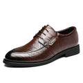 Men's Summer Breathable Leather Shoes Comfortable Soft Bottom Hollow Design Business Formal Derby Shoes British Style-SJ551-1