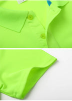 Sports quick-drying polo shirt Custom printed logo lapel cheap advertising T-shirt Marathon running embroidered pattern diy
