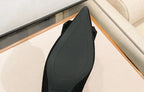 Ladies Summer Footwear Office Shoes for Women 2025 with Medium Heels Black Square Pointed Toe Stylish Chic Point Lastest Casual