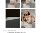 Women Push Up Bra Sets Transparent Lingerie Sexy Shaper Bra Beauty Back Comfortable Underwear Adult's Fishbone Gauze Bralette