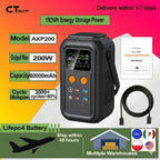 CTOLITY AXP200 Solar Generator Portable Mobile Power Station 200W 192Wh 60000mAh Lifepo4 Battery  for Outdoor Camping RV Home
