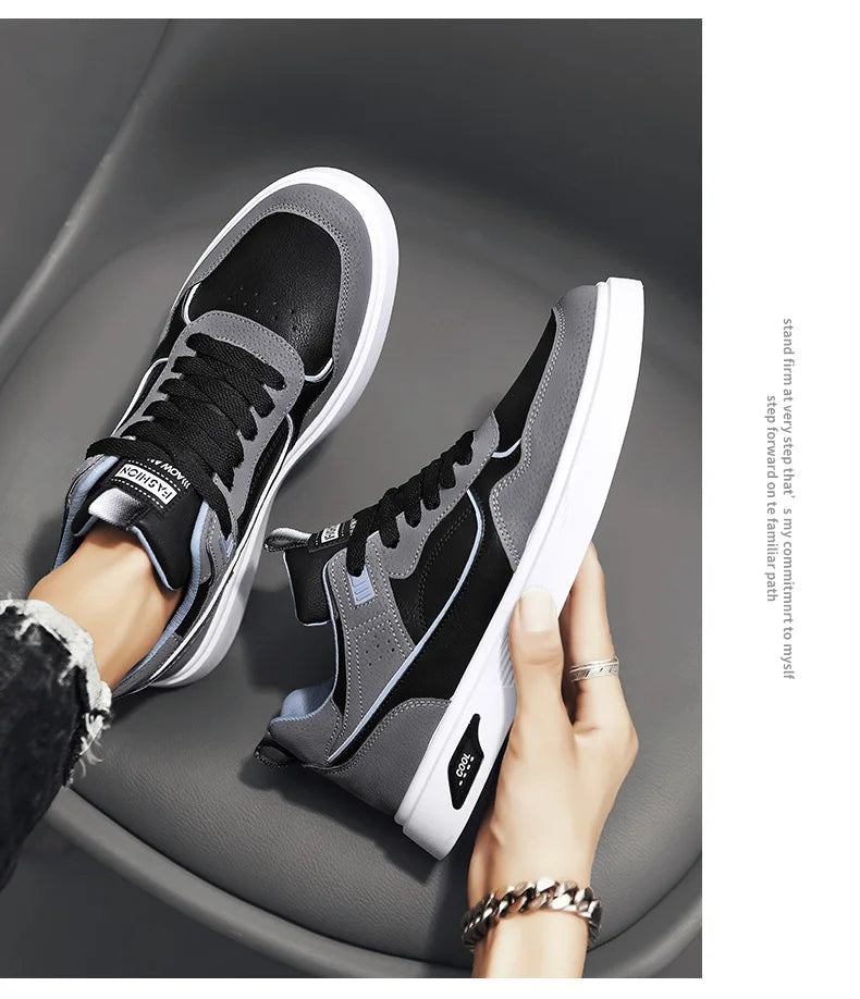 Shoes For Man Casual Sneaker Mens Leather Comfortable Walking  Daily Wear Breathable Light Long Lasting Versatile