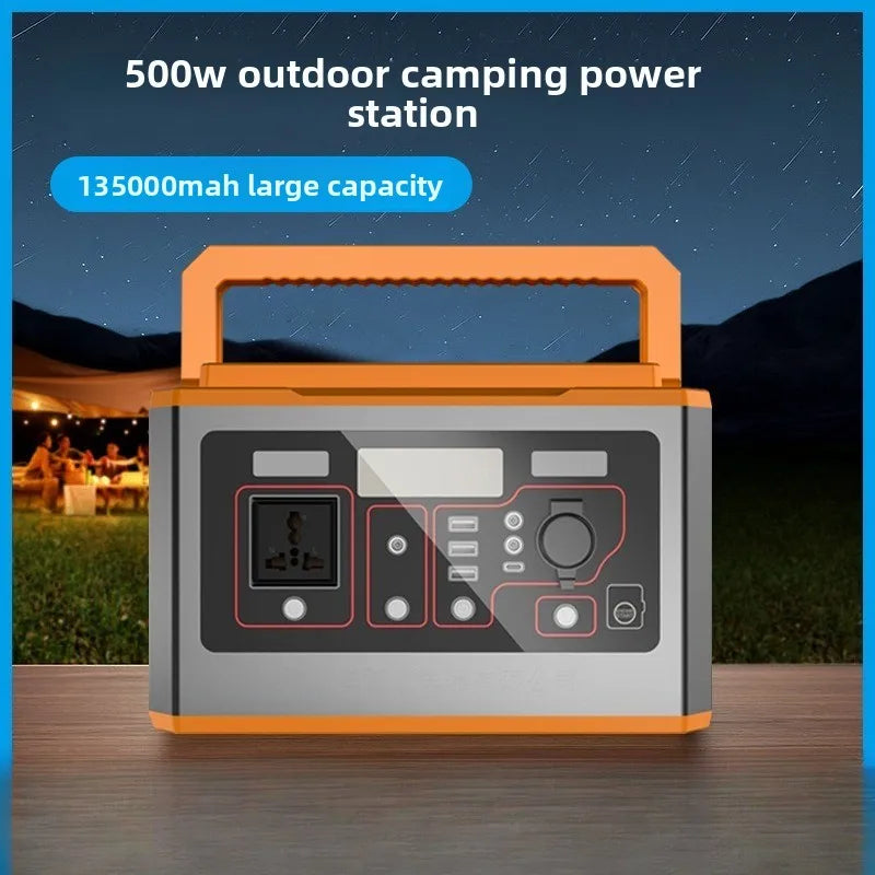 2026 500W Portable Outdoor Emergency Power Station CE Certified Travel Energy Storage Box Household Backup Power Supply