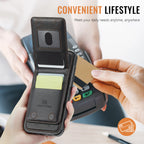 Magnetic 2 in 1 Detachable for iPhone 16/15/14 Pro Max 16 Plus Wallet Case with Card Holder,Magnetic Flip Kickstand Credit Slots