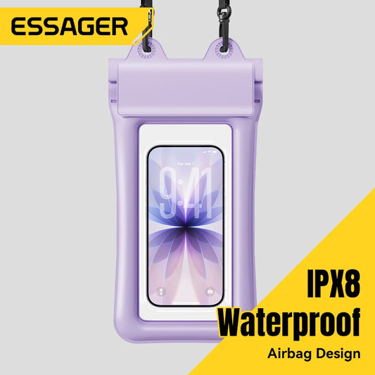 Essager Waterproof Phone Case Swimming Bag IPX8 Floating Bag Protect Pouch Cover For Phone Water Sports For iPhone Huawei Xiaomi