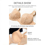 Women Plus Size Minimizer Lace Bra And Panty Set Underwire Full Coverage Big Cup D E F G H I J Smooth Back Fat Lingerie 2 Pieces