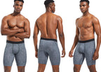 4pcs Long Men's Underpants Sports Leggings Boxer Shorts Mens Polyester Underwear Man Quick-Drying Boxer for Men Bottom Shorts