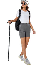 Women's Hiking Cargo Shorts Quick Dry Nylon Shorts Summer Travel Active Golf Shorts with 6 Pockets Water Resistant