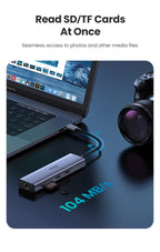 UGREEN USB HUB 7-in-1 Type-C to 4K60Hz HDMI SD&TF 5Gbps USB3.0 PD100W for Lapop Macbook Accessories USB Splitter Docking Station