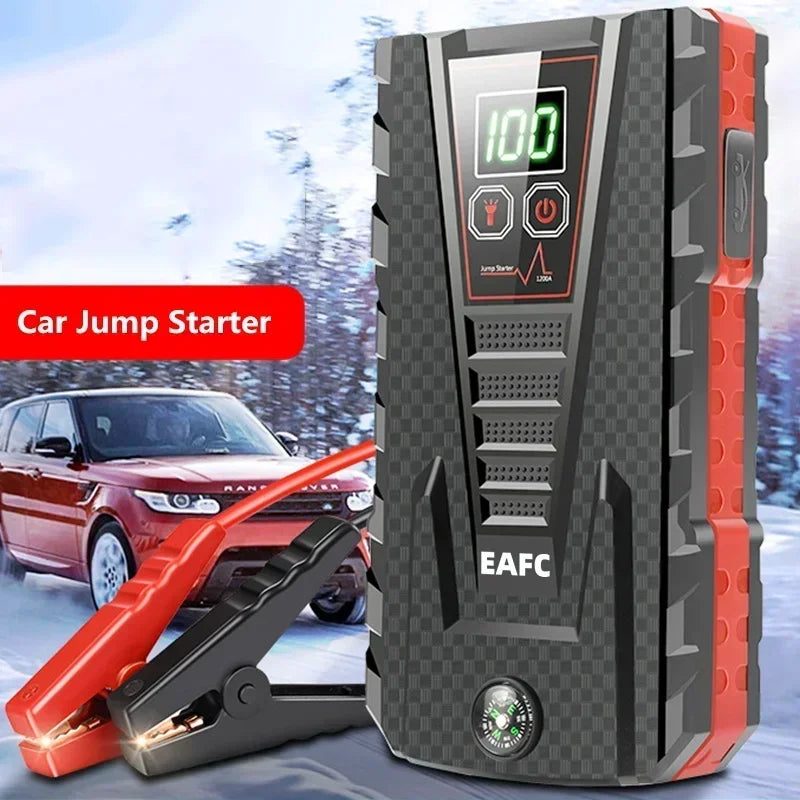 EAFC 12V Portable Car Jump Starter Power Bank with Battery Booster Charger Auto Emergency Start-up Lighting - Vehicle Starting D