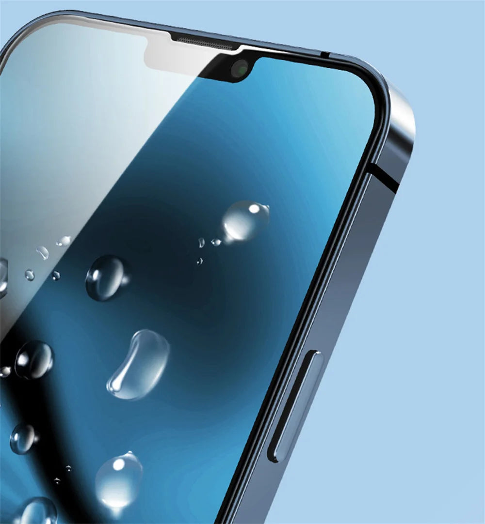 3 Pieces Tempered Glass for iPhone 17 16 15 14 13 12 11 Pro Max Screen Protector for iPhone 17E 16E 12 13 Mini Film with Black Edge