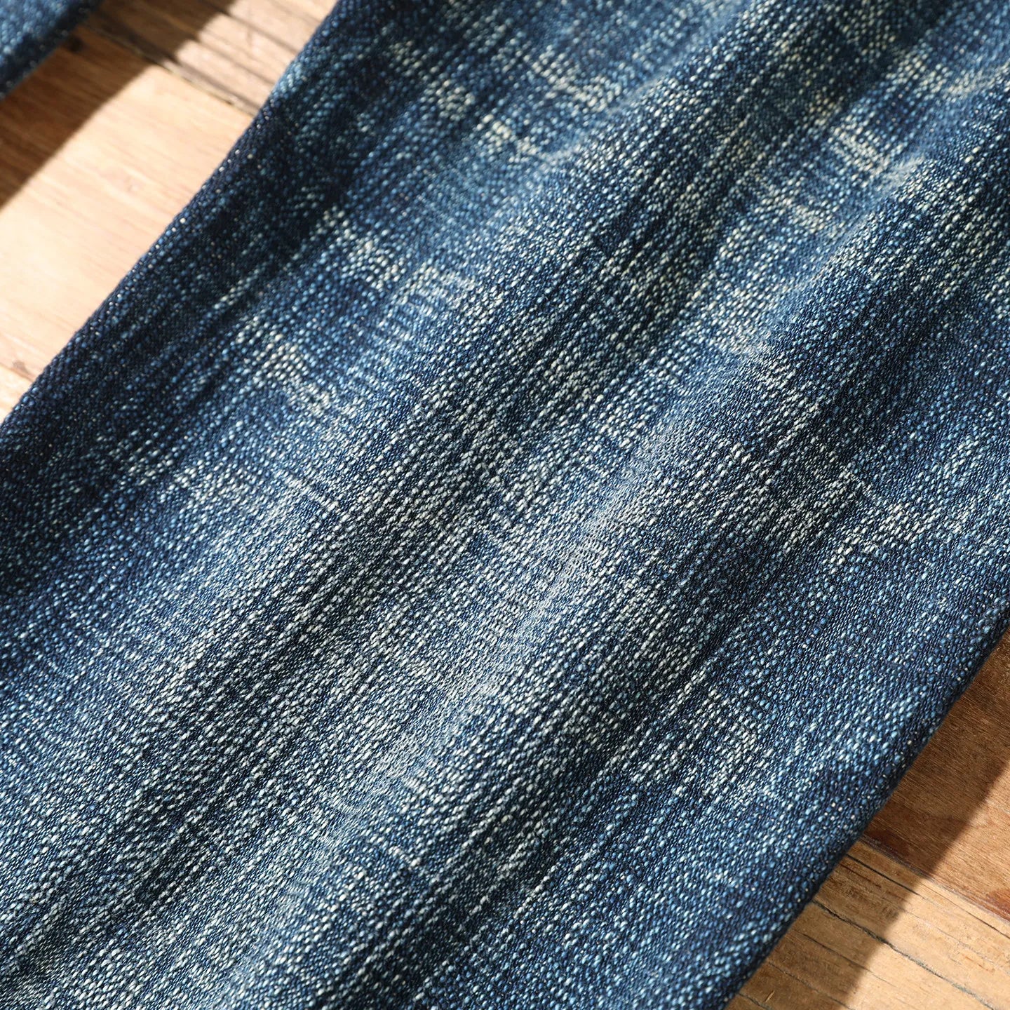 22oz Heavyweight 100% Cotton Washed Men's Selvedge Denim Jeans Taiwan Hand-spun Yarn Plant-dyed Standard Straight Fit Pants 5KM