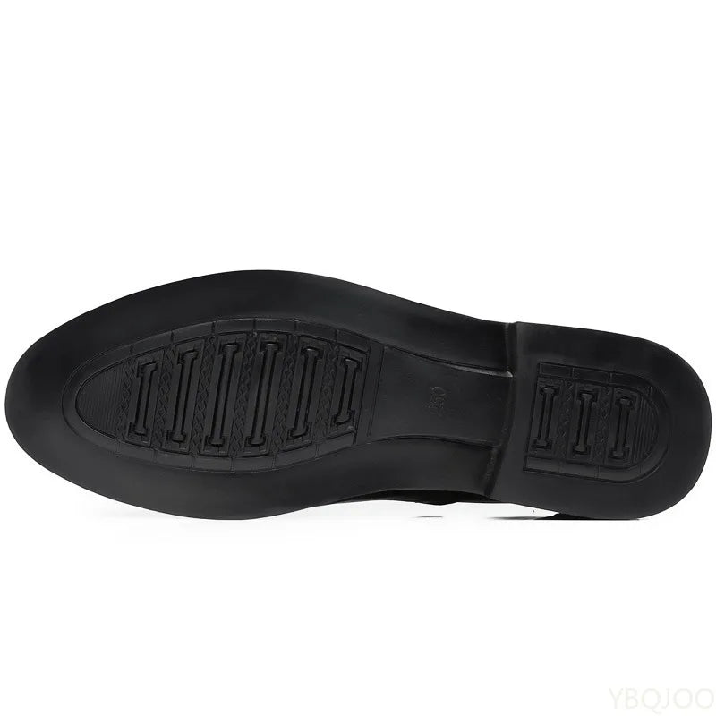 Large size fashionable men's office formal shoes low cut daily comfortable pointed multifunctional men's wedding men's shoes