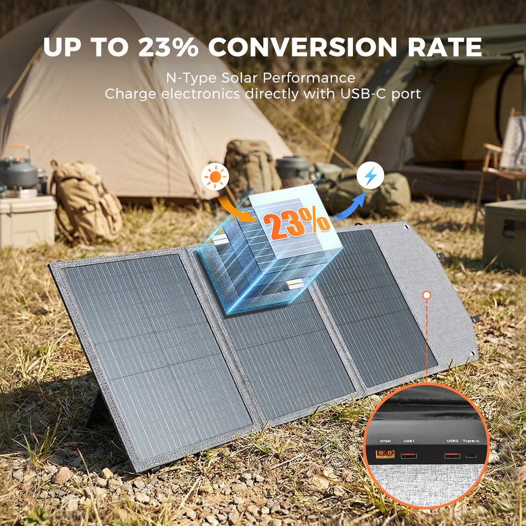 CTOLITY AXP200 Solar Generator Portable Mobile Power Station 200W 192Wh 60000mAh Lifepo4 Battery  for Outdoor Camping RV Home