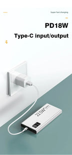 20000mAh Power Bank USB C 22.5W Fast Charging Portable Large Capacity Powerbank For Xiaomi iPhone Samsung External Spare Battery