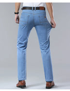 2026  New In Summer Thin Jeans Men's Loose Lightweight High Quality Straight Trendy Versatile Long Pants