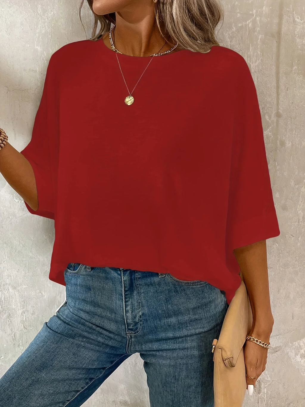 Plus Size Women's Oversized Casual T-Shirt Loose Fit Comfortable Everyday Top