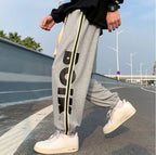 Trousers Hip-hop Wide Leg Sweatpants For Men Summer Stylish Training Cotton Loose Elastic Y2k Casual Baggy Male Sweat Pants L
