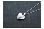 Vnox Light Heart Locket Pendants for Women Men Openable Photo Frame Glossy Stainless Steel Necklaces Family Love Collar