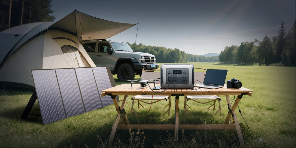 LiFePO4 Portable Power Station 1440Wh 1500W, 10-Year Lifespan Solar Generator w/ Pure Sine Wave AC for Home Backup RV Camping