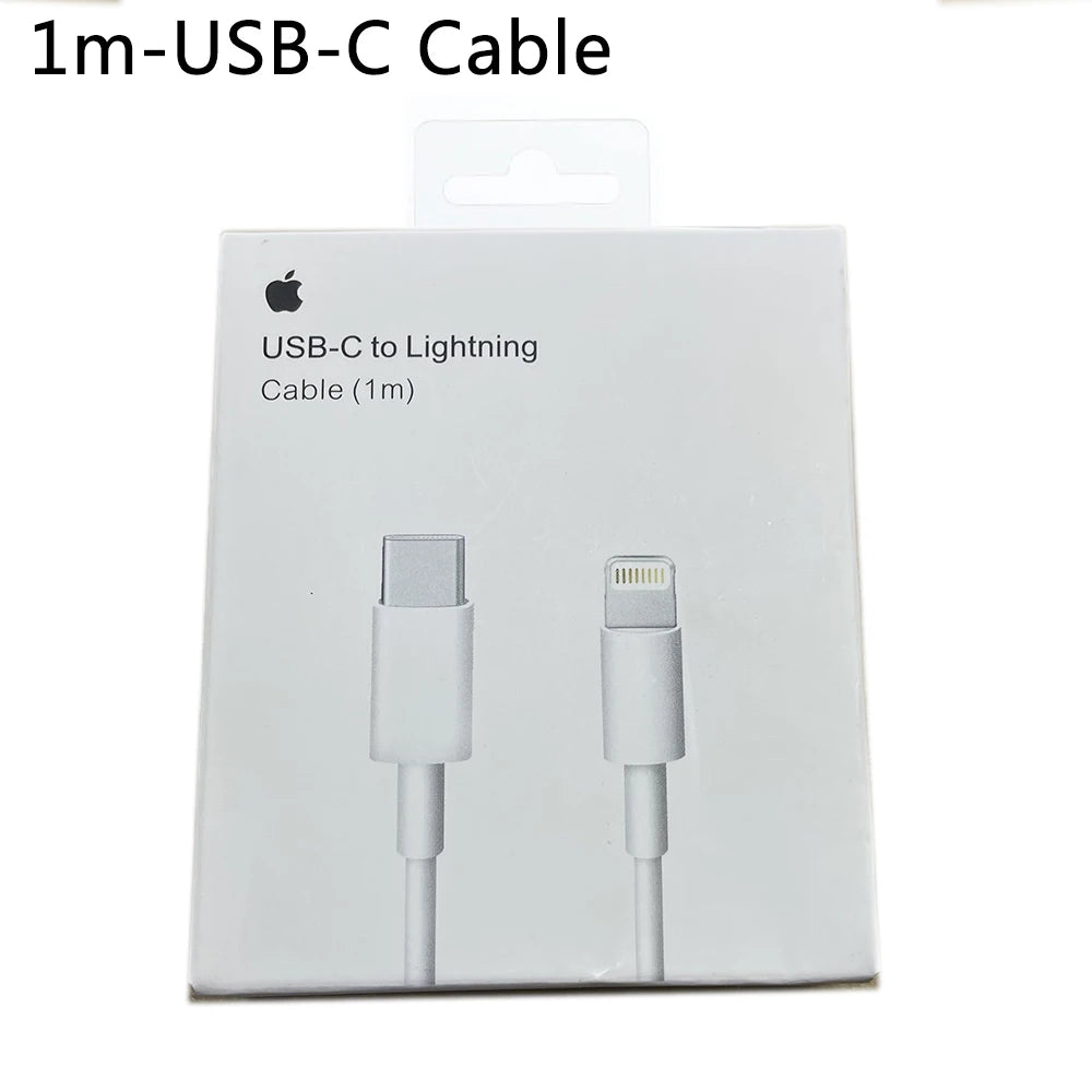 Original 20W USB-C Power Adapter For iphone 17 16 15 14 13 mini Pro Max Type C fast charger for Apple Cable for iPhone 12 Plus