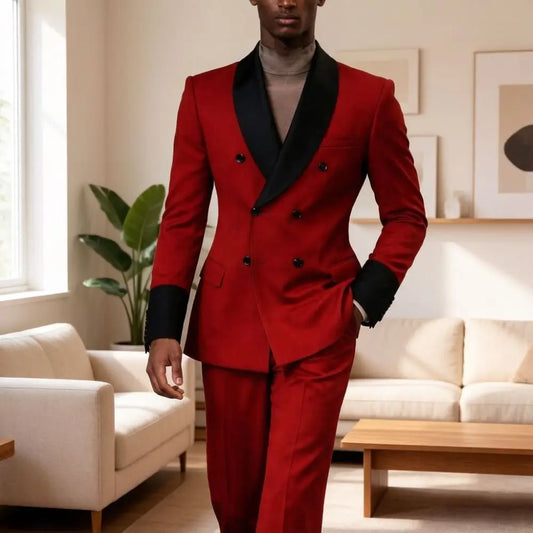 Vintage Suits for Men Double Breasted Slim Fit Suit Separates Mix Match Fashion Prom Celebrity Banquet Wedding Groom Custom Made