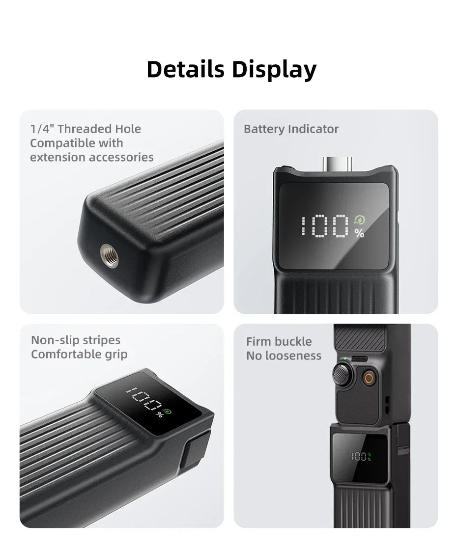 NOHON Camera Handheld Gimbal Charger for DJI Osmo Pocket 4 Pro 3 Battery Handle 10000mAh 5000mAh Portable Power Bank 22.5W