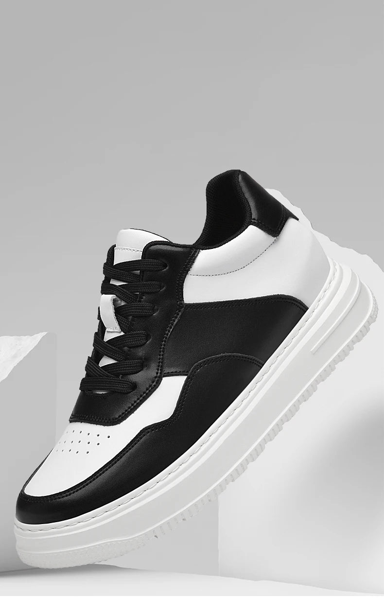 Men Genuine Leather Height Increasing Elevator Shoes Men non-slip BreathableElevator shoes Man Sneakers Comfortable Casual Shoes
