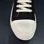 Ro Classic Men Shoe Women Sneakers Black Canvas Low Top Casual Shoes Thick Sole Lace Up Luxury Flat Sneaker