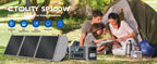 CTOLITY AXP200 Solar Generator Portable Mobile Power Station 200W 192Wh 60000mAh Lifepo4 Battery  for Outdoor Camping RV Home