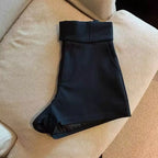 Women Sexy Shorts Mooyufon Black Shorts Women Harajuku Elegance High Waisted Shorts A Line Slim Casual Hot Girl Straight Pants