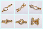 1 Pcs 18K Gold Plated Magnetic Lock For Bracelet Connectors Accessories,Magnetic Fasteners Clasp For DIY Jewelry Making Supplies