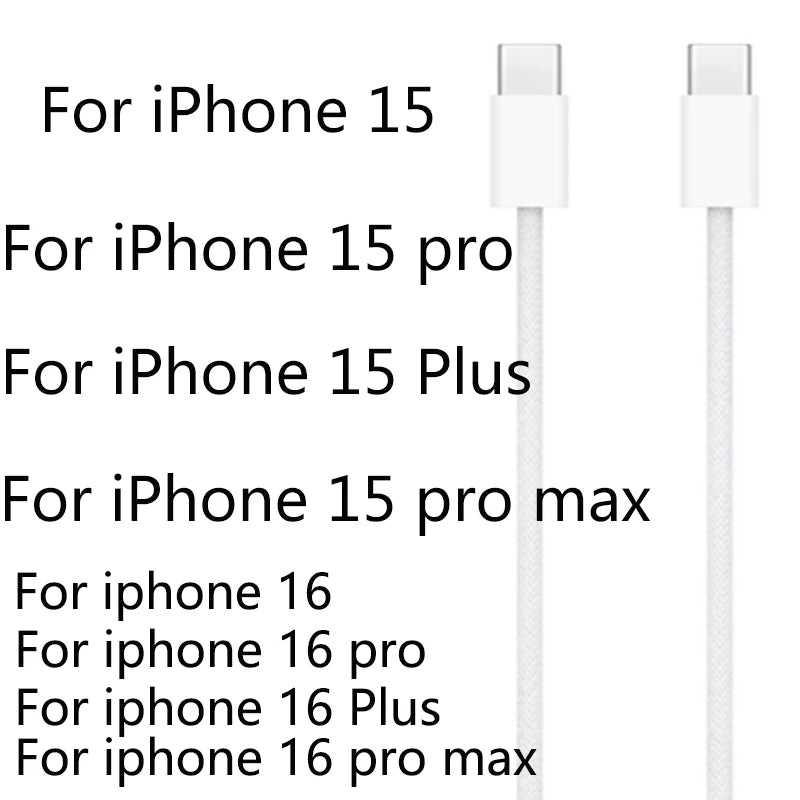 Original 20W USB-C Power Adapter For iphone 17 16 15 14 13 mini Pro Max Type C fast charger for Apple Cable for iPhone 12 Plus