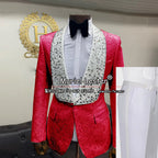 3 Pieces Linen Wedding Tuxedo Khaki Men Suits For Summer Slim Fit V Neck Vest Formal Suit With Flap Pockets For Party Occasion