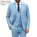 Men Suits For Wedding 3 Pieces 2 Set Elegant Slim Fit Jackets Pants Blazers Formal Outfit Fashion Business Classic 2026 Costume