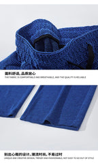 Men's Mesh Jogger Pants Wide Leg Drawstring Elastic Waist Baggy Curved Sweatpants Athletic  Relaxed Fit Casual Lantern Pants