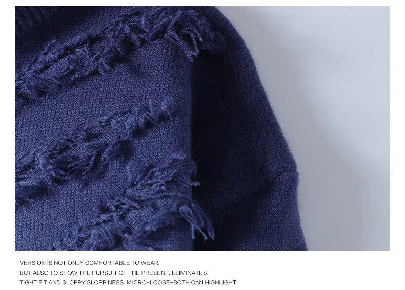 2024 Winter Sweaters for male men thick O-neck sweater men Student youth sweaters autumn Men's wool Casual Knitwear Pullover