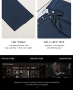 ST Cassy High-End Brand Formal Business Men's Suits Single Breasted Solid Color Slim Fit Suit Wedding Three-Piece