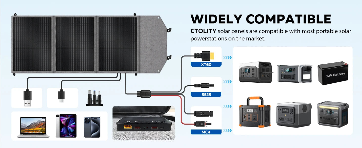 CTOLITY XP1000 1800W Portable Power Station 1024Wh Lifepo4 Apartment Charging Station Pure Sinve Wave Camping Solar Generator