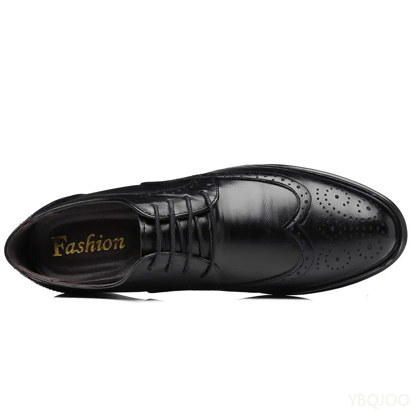 Large size fashionable men's office formal shoes low cut daily comfortable pointed multifunctional men's wedding men's shoes