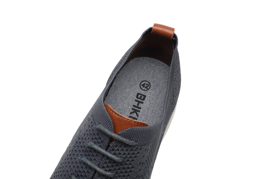 BHKH Male Sneakers Summer Knitted Mesh Casual Shoes Lightweight Casual Shoes Breathable Walking Footwear Shoes For Men